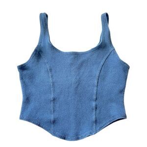 Vintage LA Sport Black Knit Cropped Tank Top